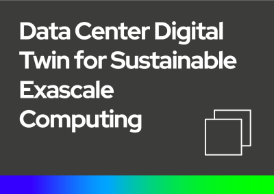 Data Center Digital Twin for Sustainable Exascale Computing